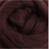 Vellón de lana 500 gramos merino sliver chocolate (lana peinada)