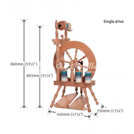 RUECA TRAVELLER (Traveller 3 Spinning Wheel Natural)